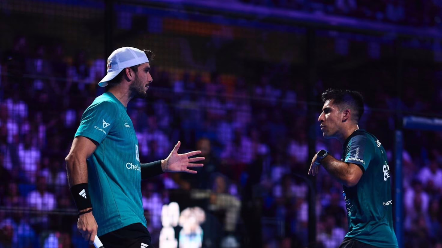 Galán y Chingotto finalizan en Milán con un contundente 6-0 contra Tapia y Galán.