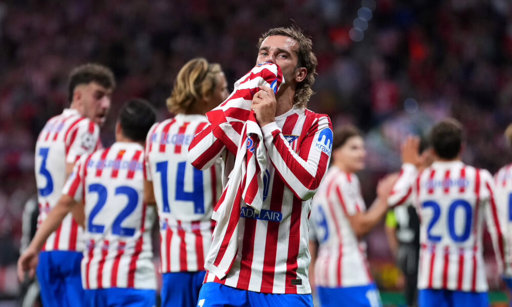 Griezmann logra su gol número 200 con el Atlético de Madrid tras vencer 5-1 al Eintracht Frankfurt.