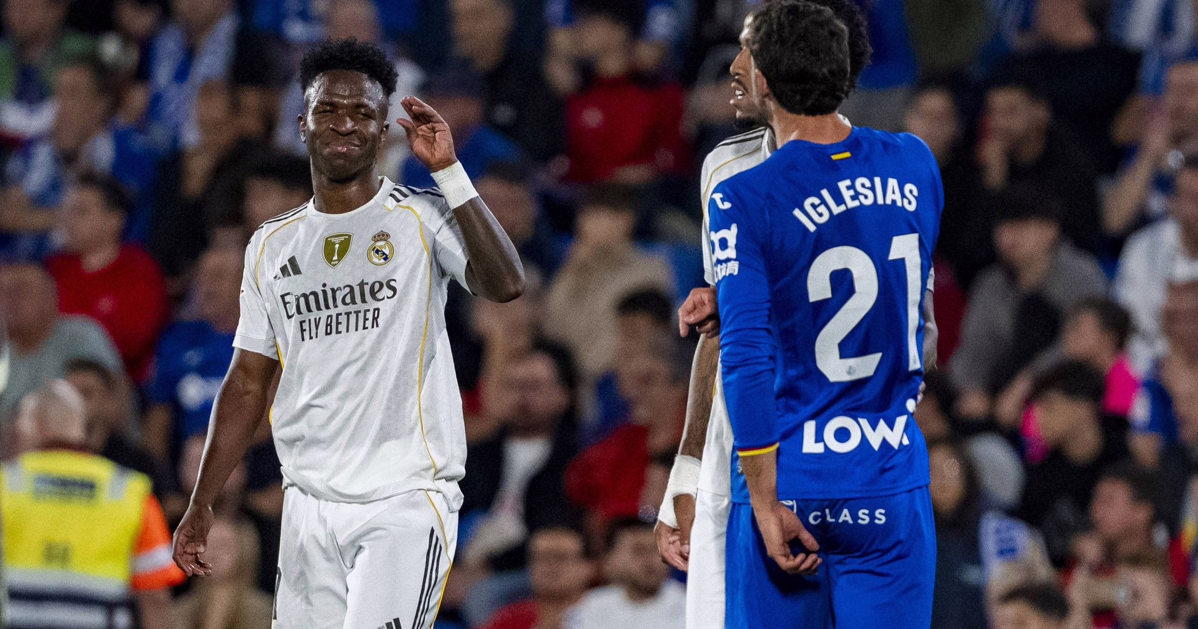 LaLiga 2025/26 | Bordalás y Juan Iglesias acusan a Vinícius tras la victoria del Real Madrid: "Por eso eres odiado por todos"