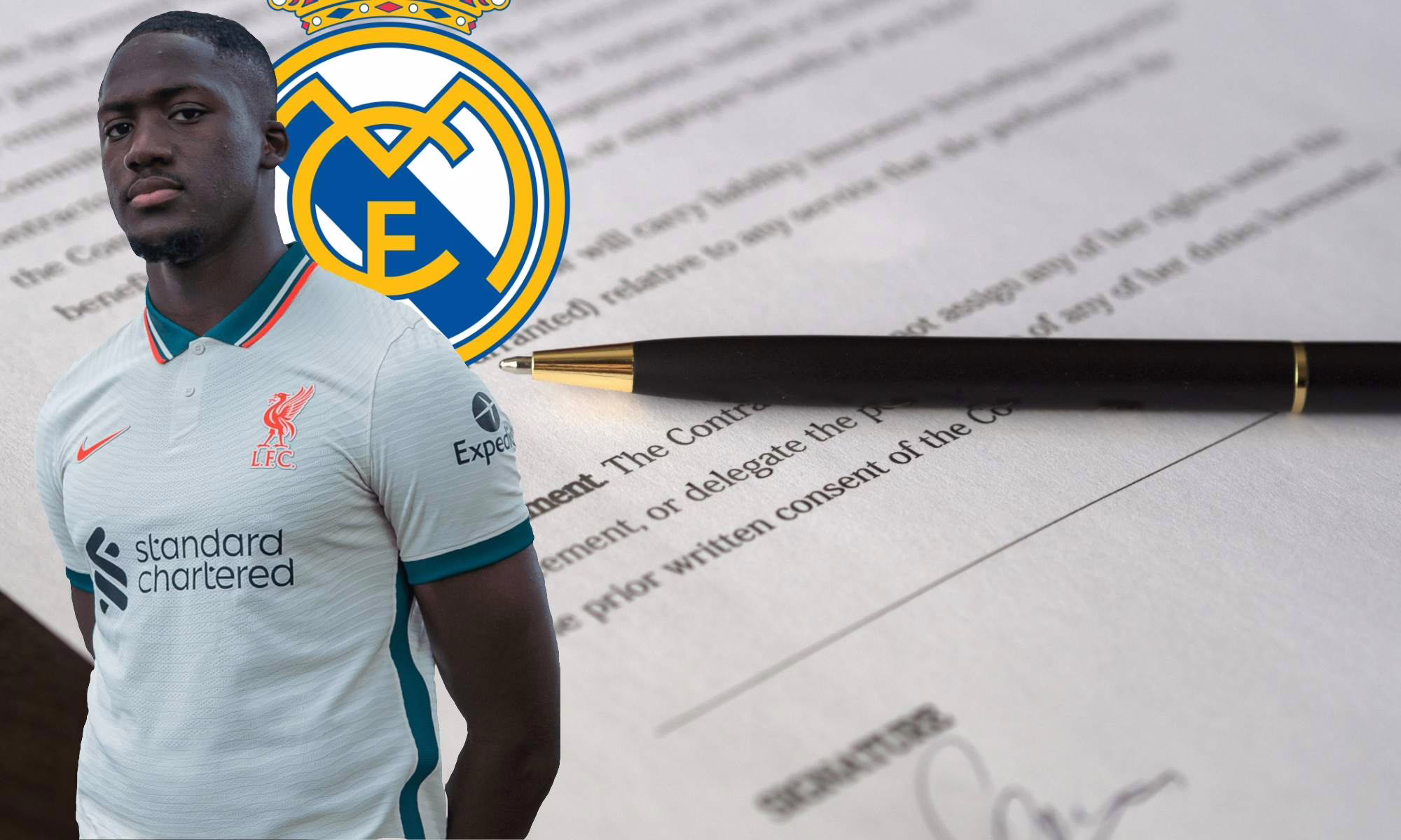 El Real Madrid considera una opción de alto nivel en caso de que Konaté extienda su contrato con el Liverpool.