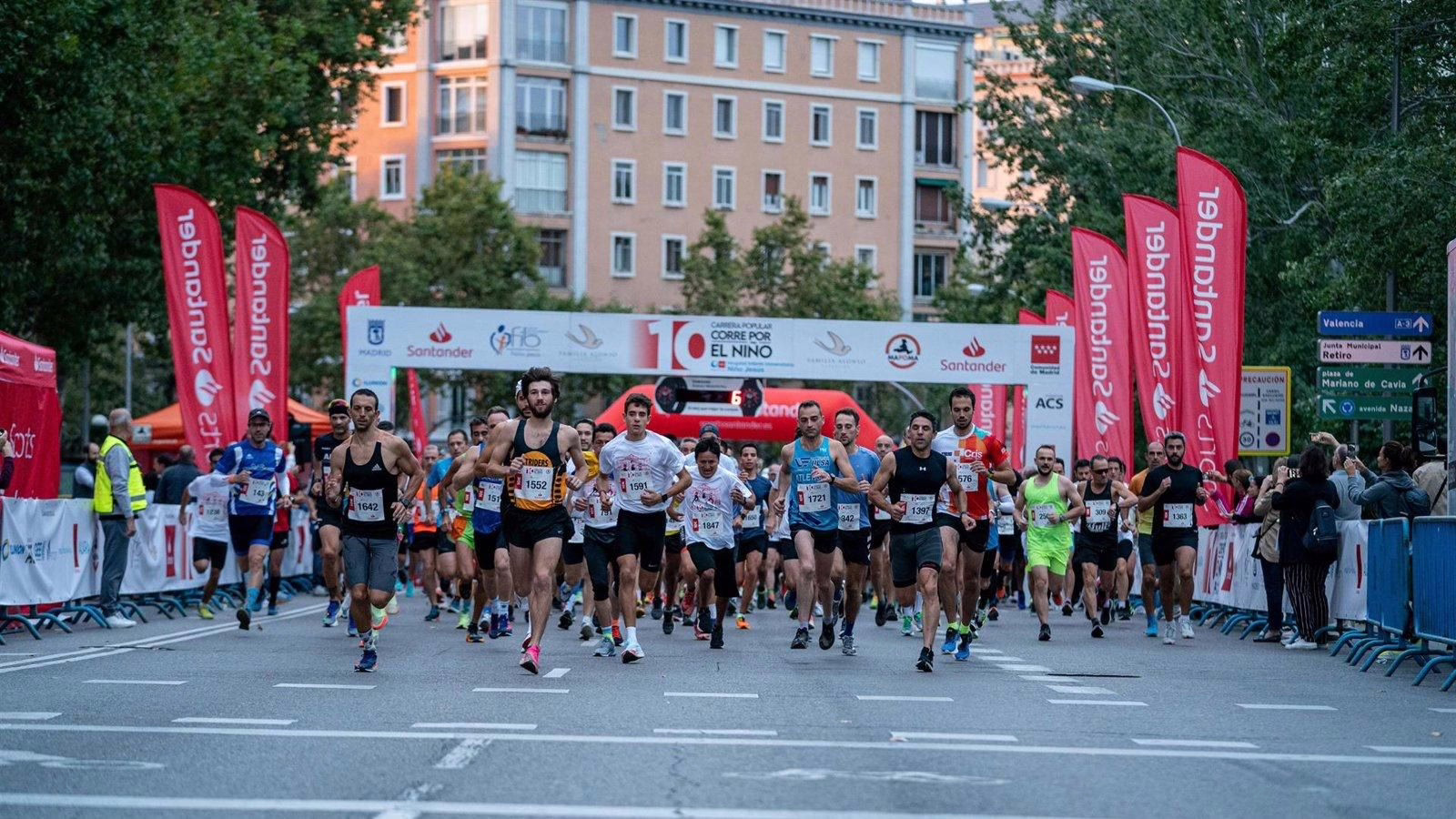 Evento "Corre por el Niño" congrega a 7,000 participantes en Madrid.