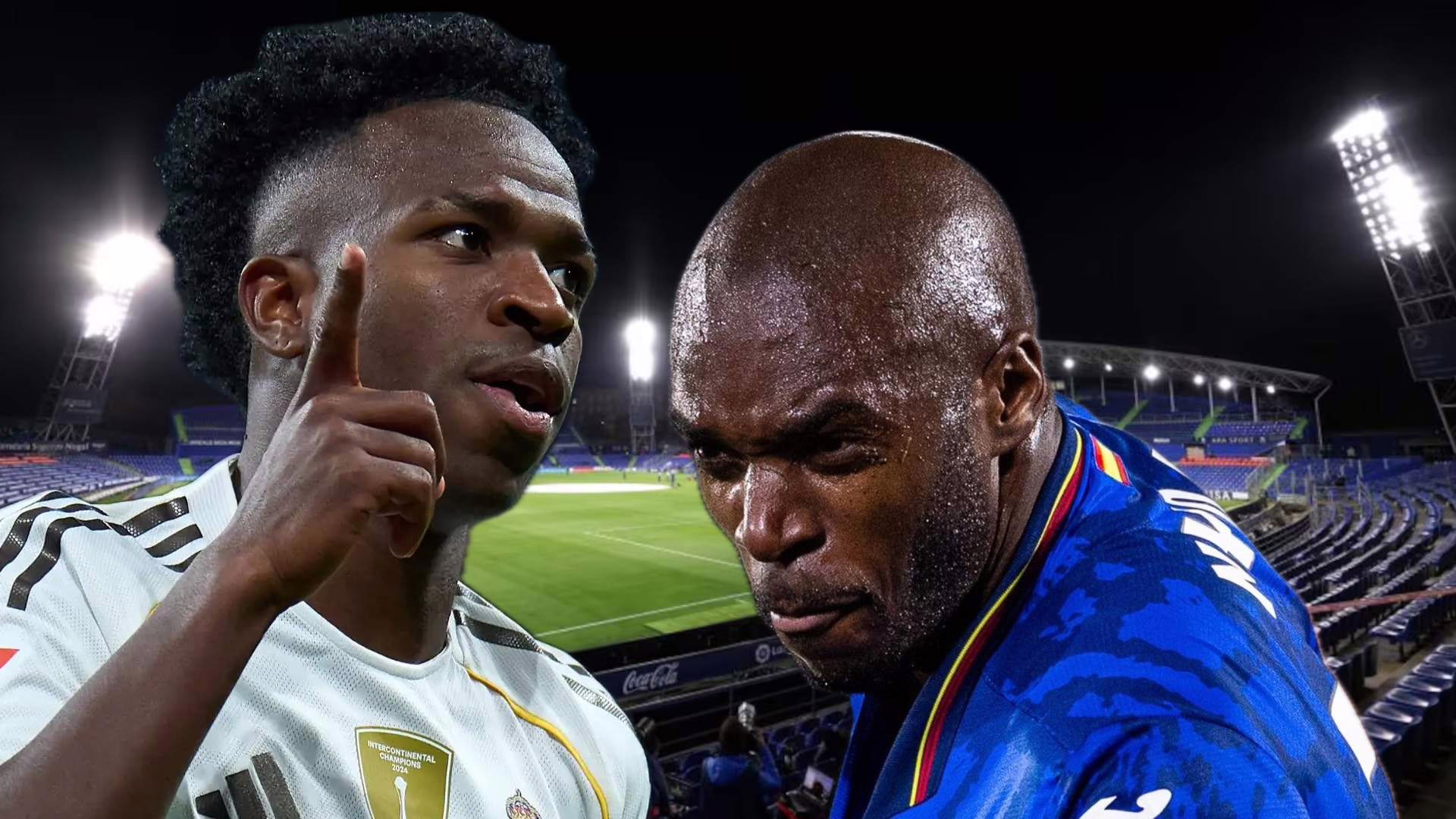 Vinicius se encontró con Nyom en los vestuarios después de la expulsión y le confrontó: “Me golpeaste…”