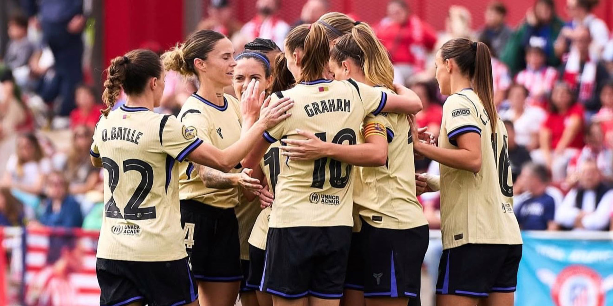El Barça Femenino vence al Atlético de Madrid con un contundente 0-6.