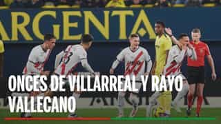 Alineaciones Villarreal - Rayo Vallecano: Alineación probable de Villarreal y Rayo Vallecano en la jornada 11 de LaLiga
