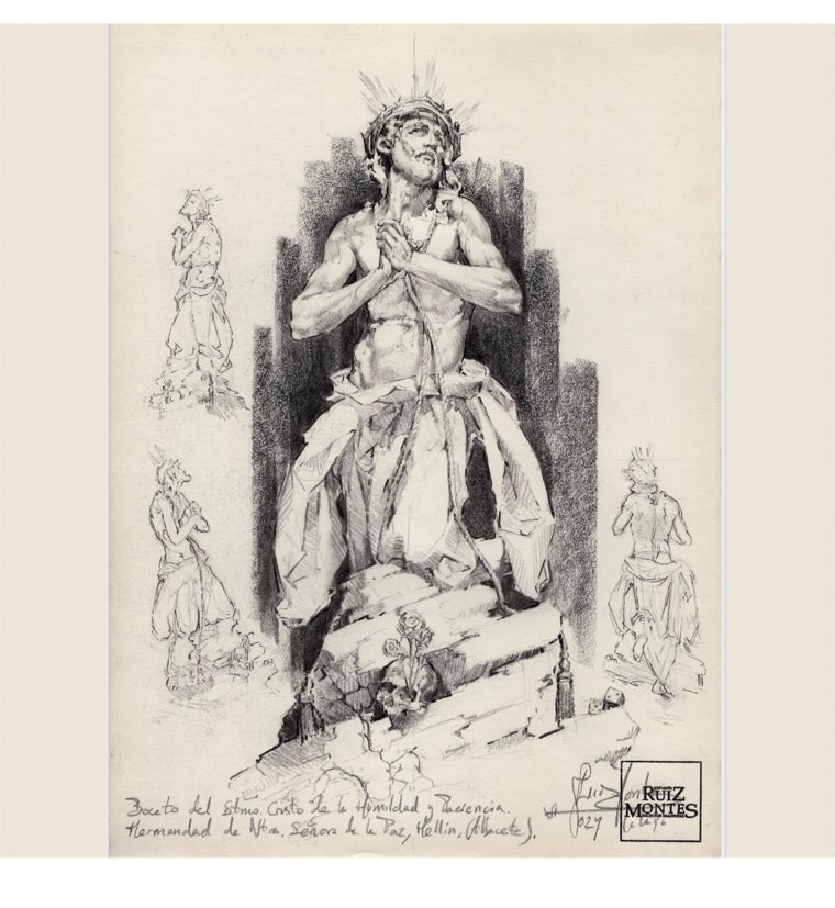 Proyecto de Ruíz Montes para el Cristo de la Humildad de Hellín