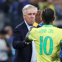 Vinicius se rinde a Ancelotti