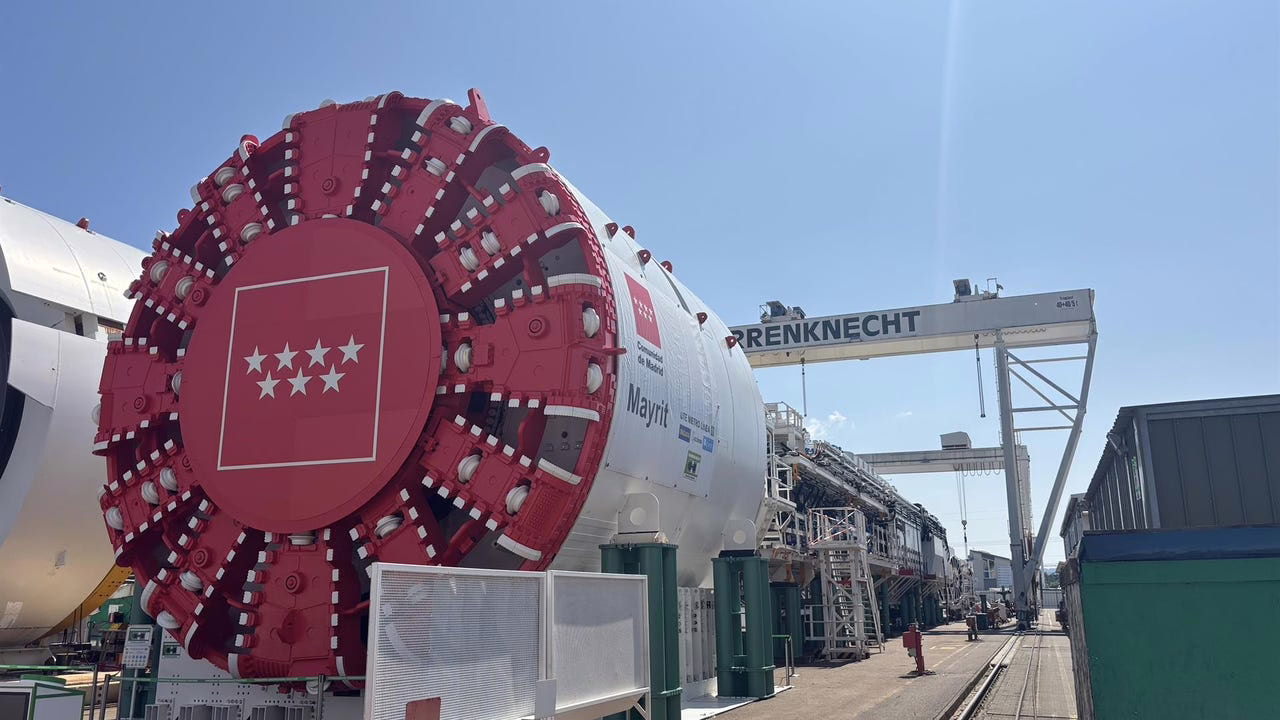 La tuneladora 'Mayrit' de la L11 del Metro ha llegado a Madrid