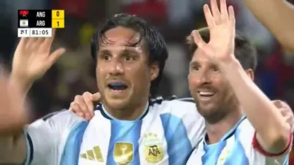 El gol de Messi que gritó hasta el público de Angola