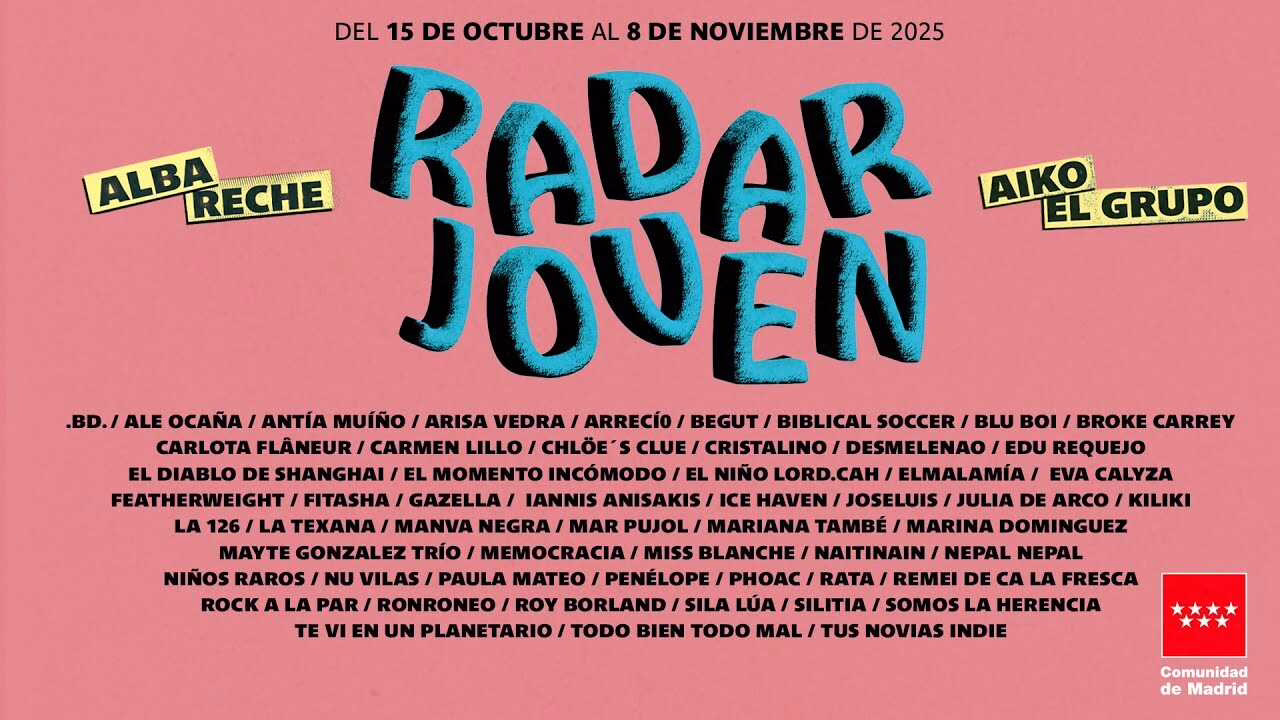 Radar Joven 2025 inunda Madrid con nuevos sonidos musicales.