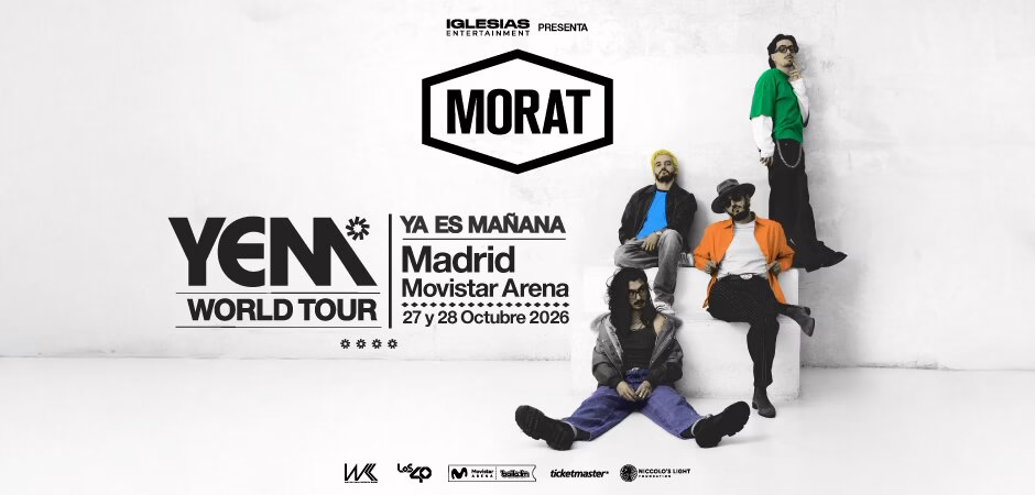 Morat ofrecerá dos conciertos en el Movistar Arena en octubre de 2026.