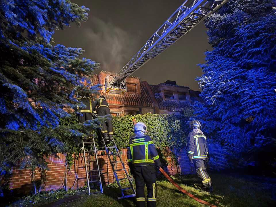 Muere un hombre de 96 años en un incendio en Las Rozas.