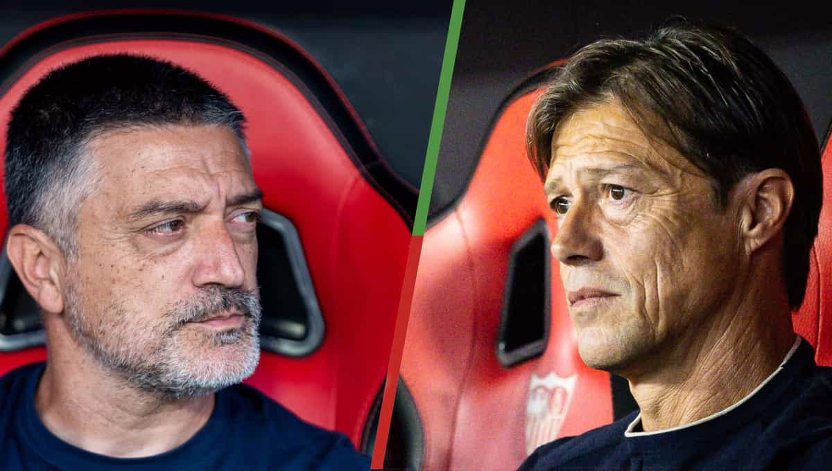 Matías Almeyda se enfrenta a la comparación con García Pimienta: el Sevilla FC presenta peores estadísticas que la temporada anterior.