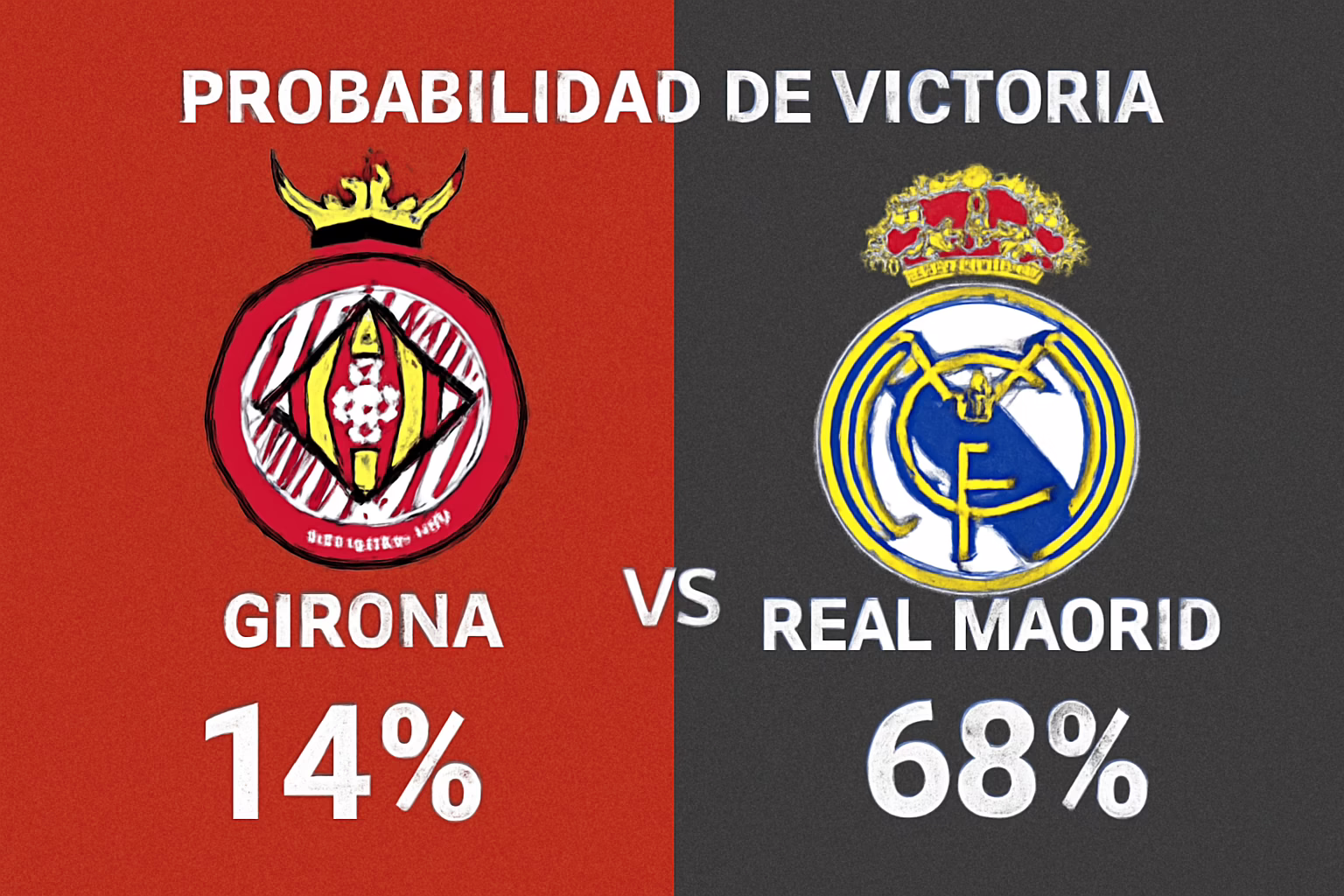 Predicción del partido Girona contra Real Madrid.