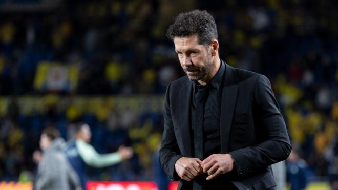 Simeone, tras la derrota ante la UD Las Palmas (EFE)
