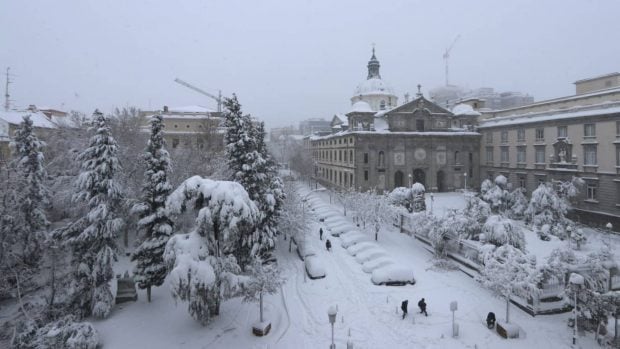 Nieve en Madrid
