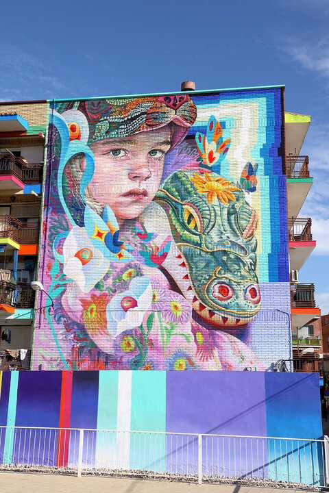 Mural 'Niños Perdidos' de Fuenlabrada, el mejor del planeta en octubre.