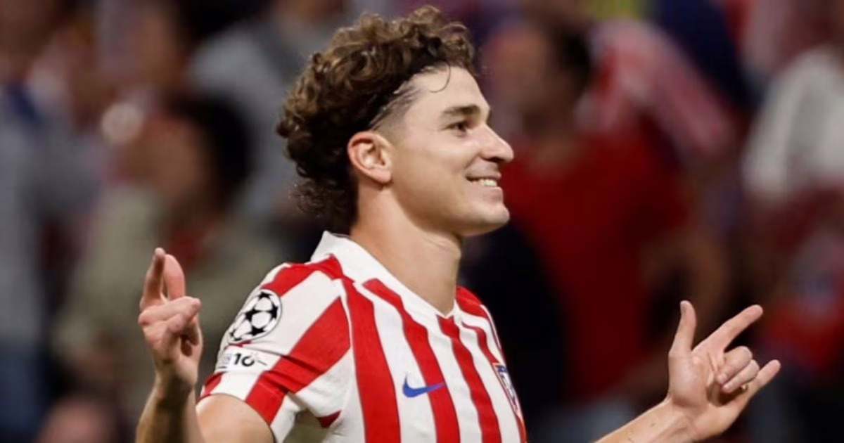 Julián Álvarez continúa destacando en el Atlético de Madrid y ha superado su récord de goles en el Manchester City – La 100.