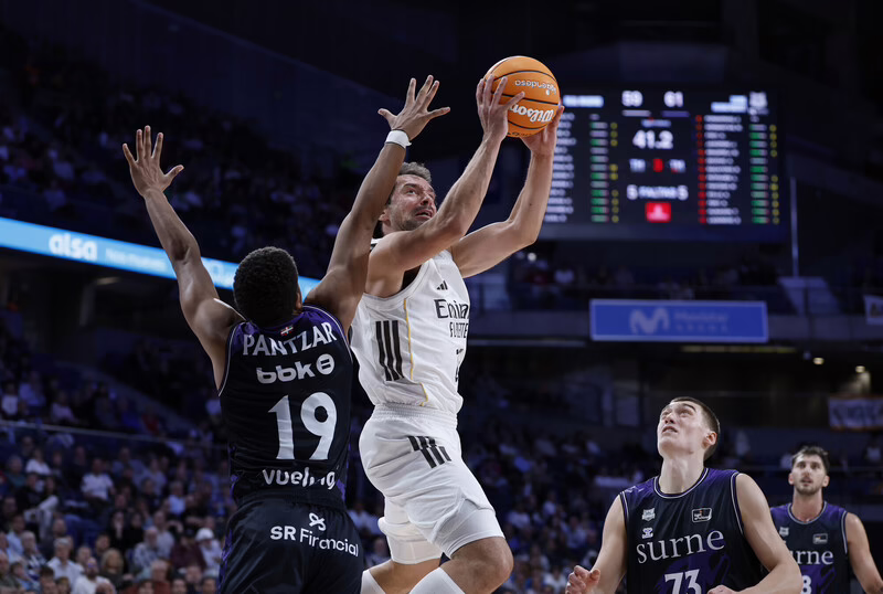 El Real Madrid se hunde en el tiro de tres: solo logró 25 aciertos de 107 lanzamientos en la última semana, con un porcentaje de éxito del 29% en las siete jornadas de la ACB.