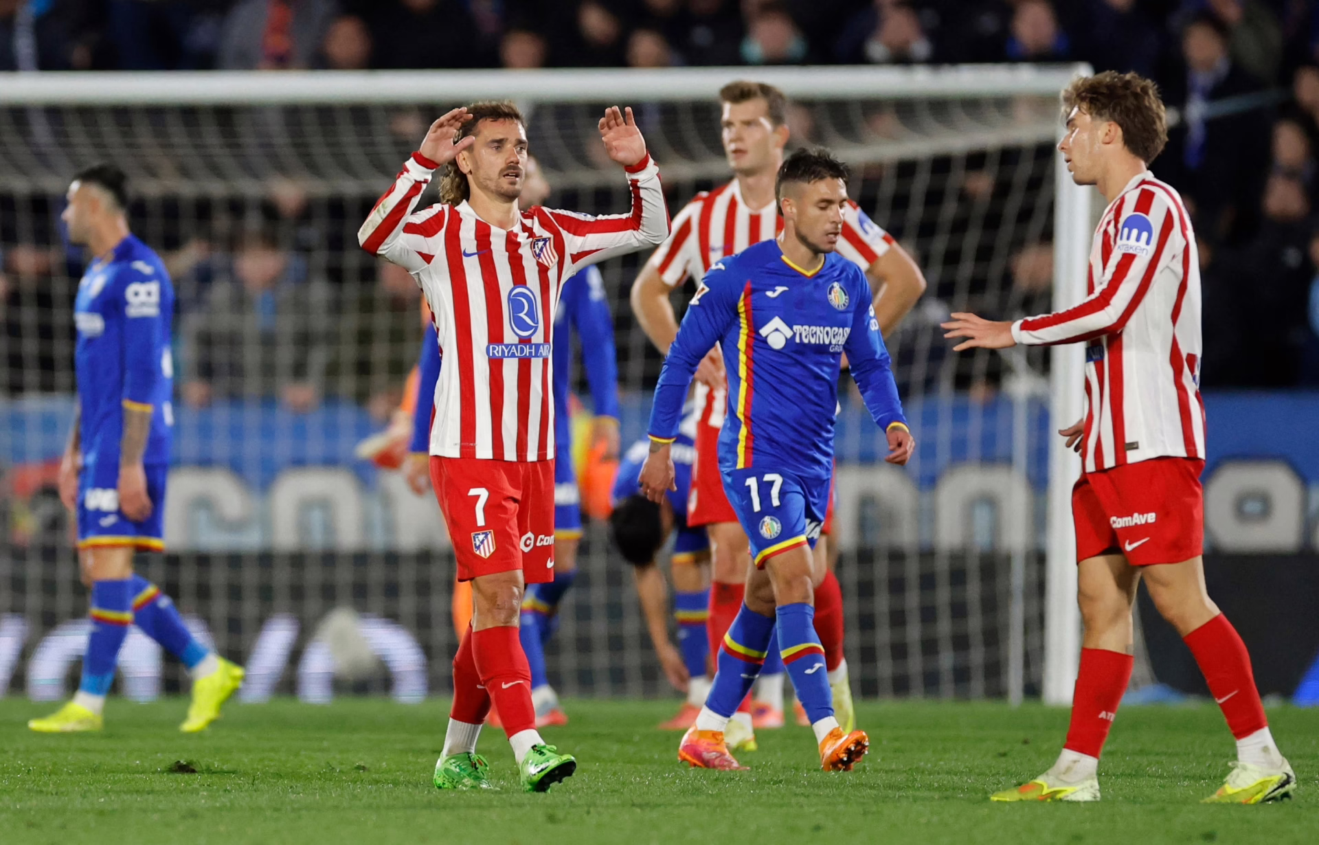 Atlético de Madrid se impone 1-0 en los minutos finales durante su visita al Getafe.