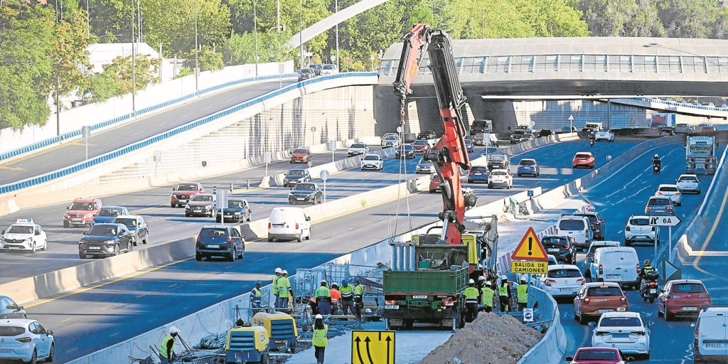 Fin de las complicaciones diurnas del tráfico en la M-30 gracias a las obras del cubrimiento de Ventas.