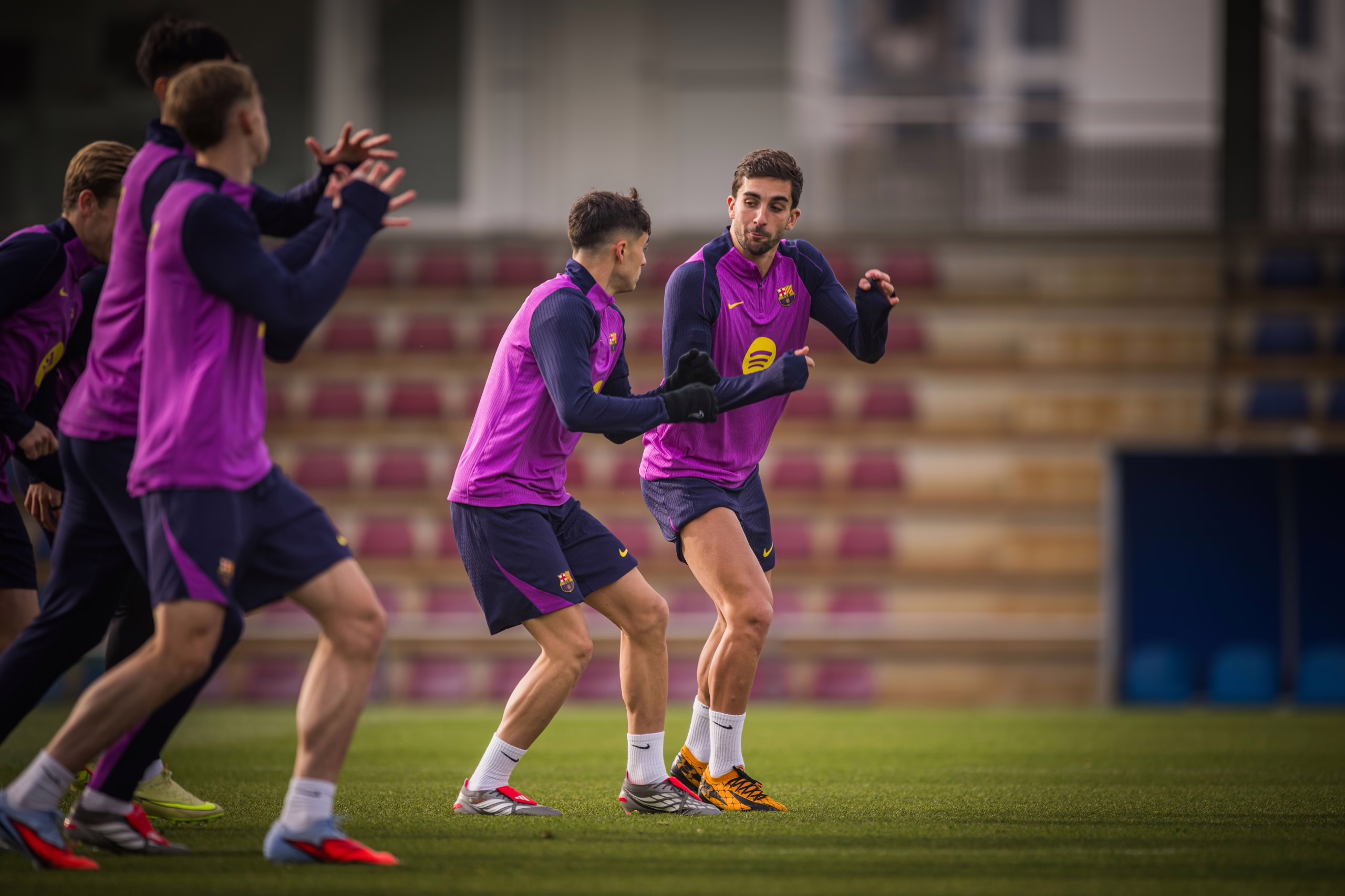 Sesión de rehabilitación enfocada en el Atlético de Madrid.