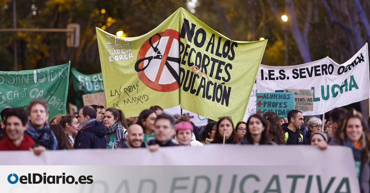 Dos días de huelgas y docentes enseñando en la calle.