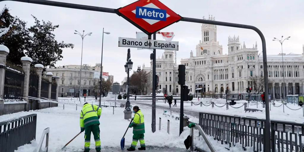 Frío extremo: heladas, nieve y temperaturas en descenso.