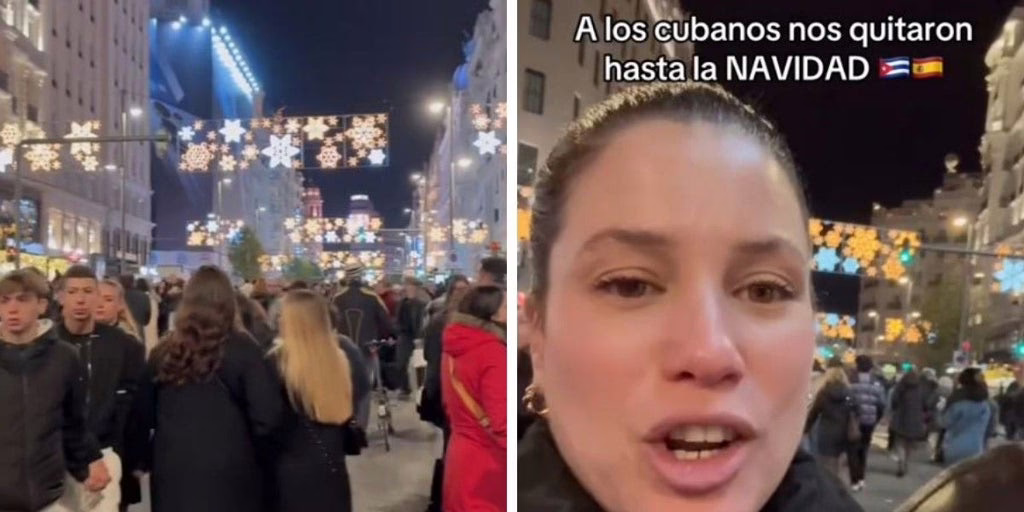 Una cubana residenciada en España contempla las luces navideñas en Madrid y expresa su opinión sobre la decoración en la ciudad: «Comencé a gritar».