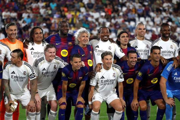 Mitos del Barcelona superan a los del Real Madrid en un clásico español en El Salvador.