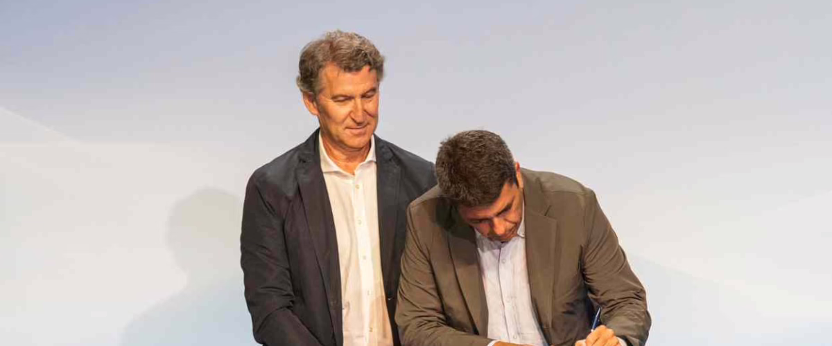 El reciente 'mirlo' blanco del PP y futuro presidente de Valencia inicia su mandato marcando una nueva divergencia con el PP de Feijóo.