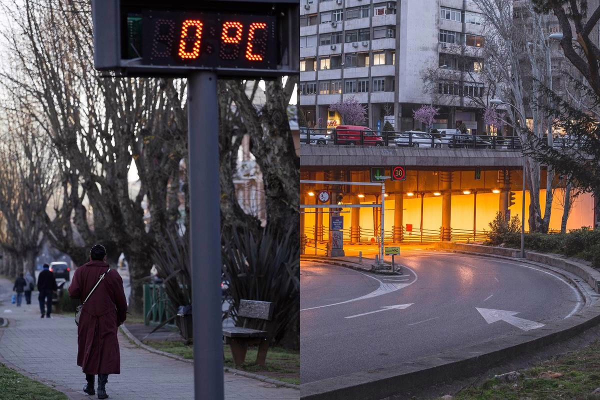 Frío previsto para la próxima semana en la Comunidad de Madrid, con temperaturas mínimas entre 0 ºC y -6 ºC.