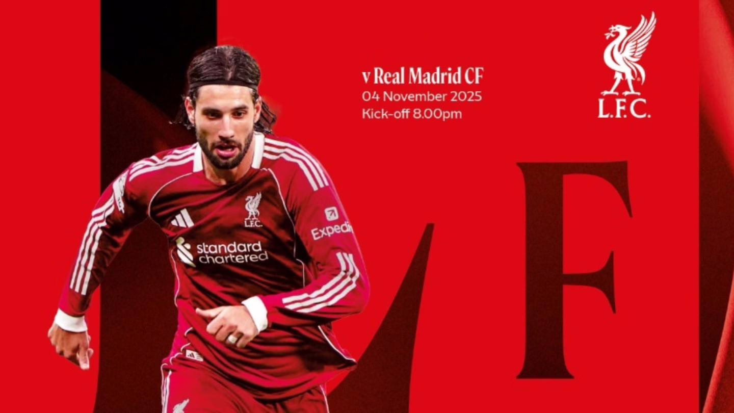Solicita tu ejemplar del programa del partido entre Liverpool y Real Madrid.