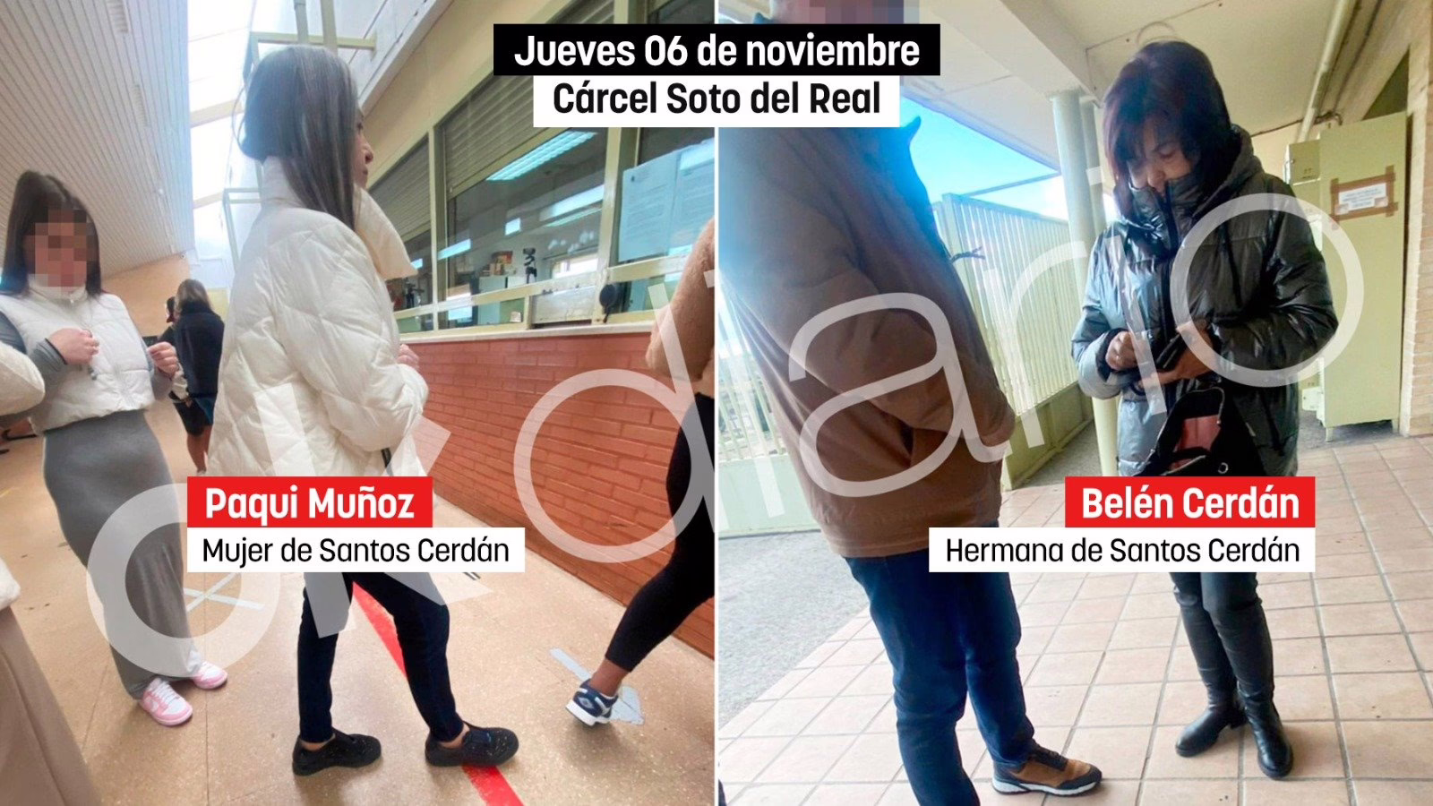 OKDIARIO sorprende a Paqui, esposa de Cerdán, en el control antidrogas de la prisión durante una visita a su pareja.
