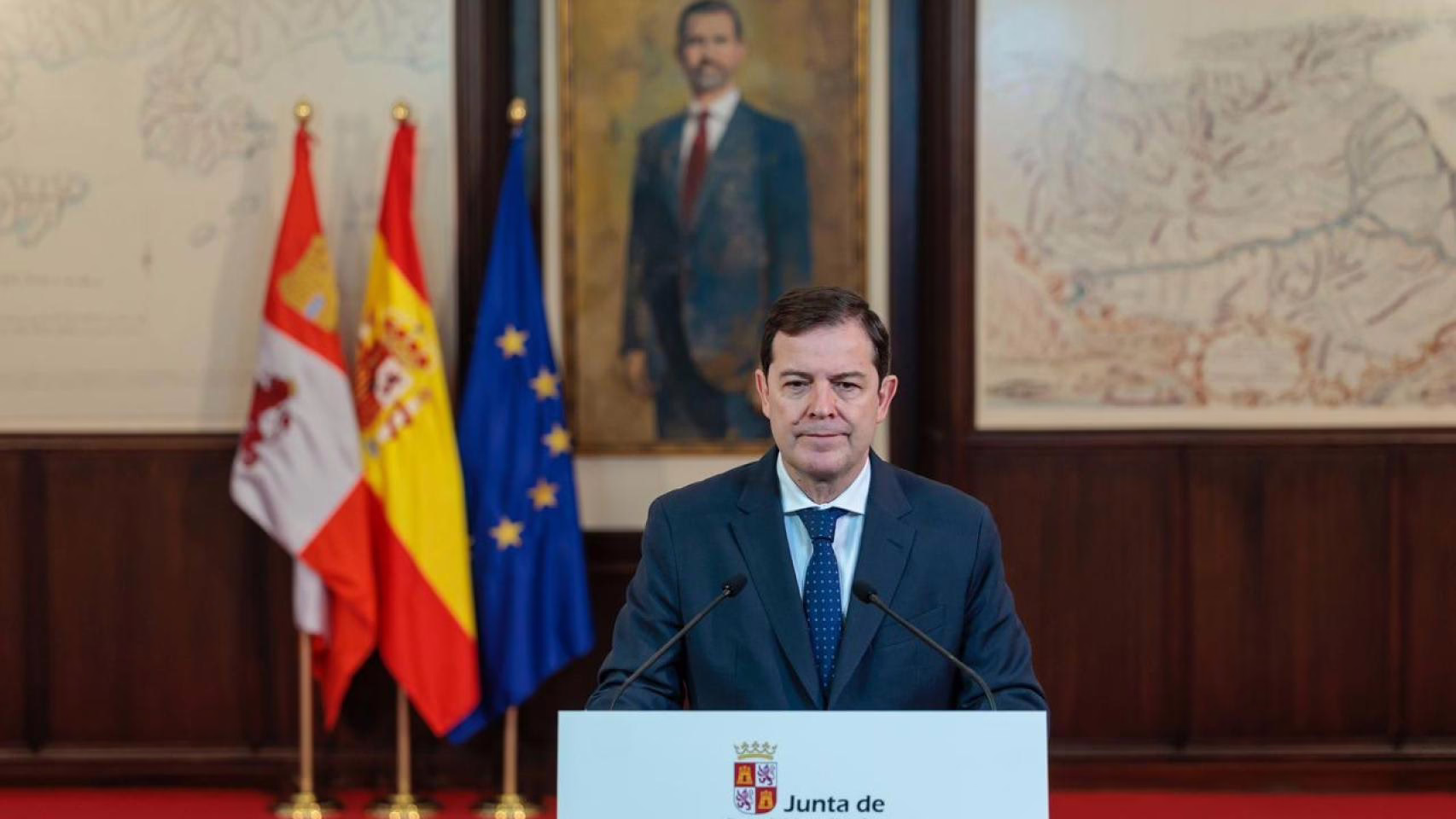 Mañueco destaca la importancia de Castilla y León en la creación de la Constitución: "Contribuimos a una España superior"