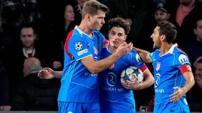 Gol de Julián en la remontada del Atleti contra PSV