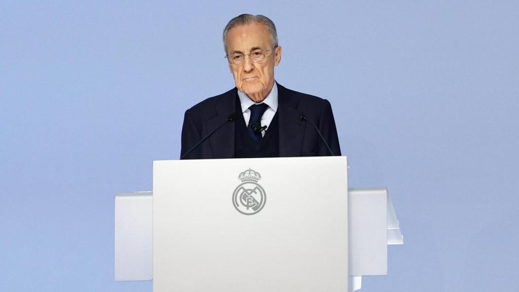 Florentino Pérez, en la asamblea de socios del Real Madrid