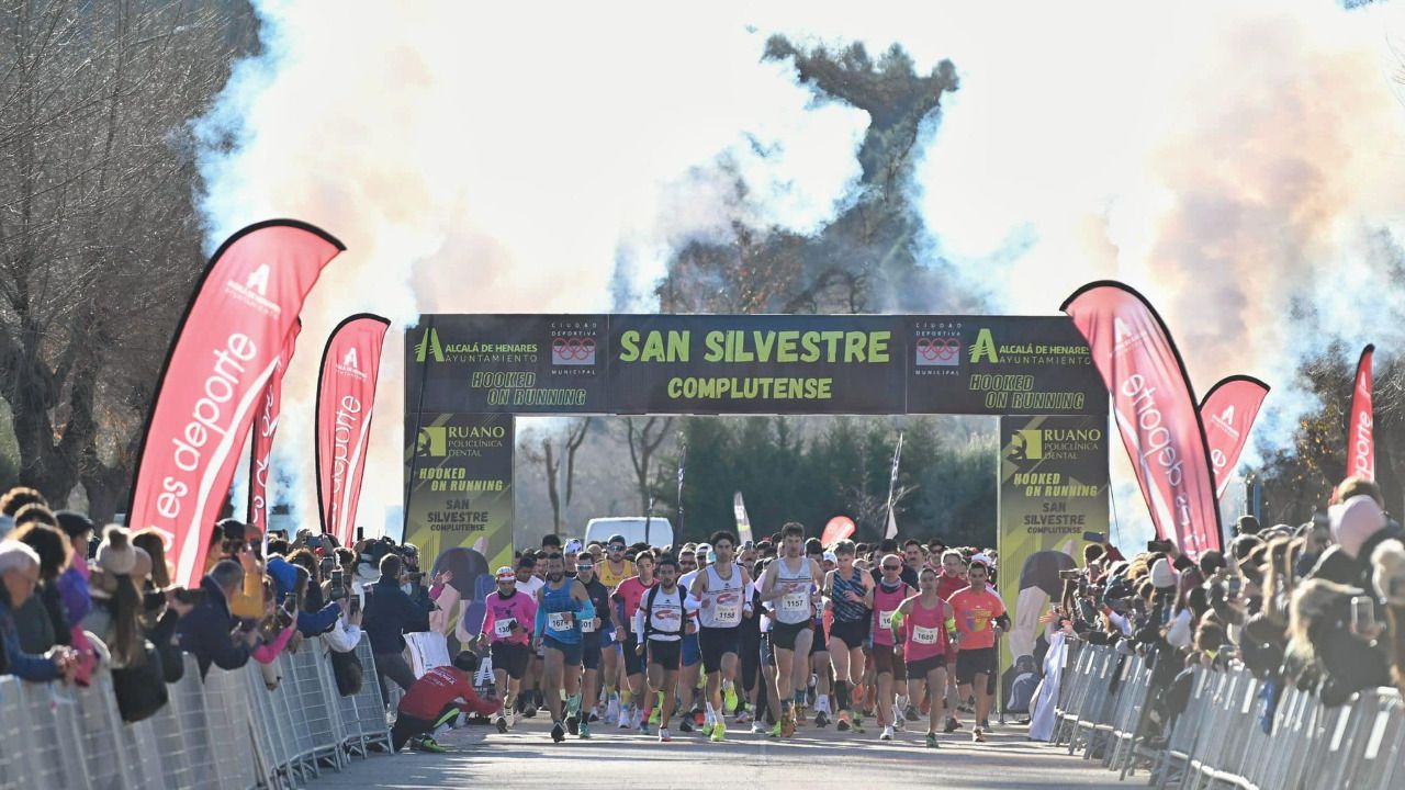 Los corredores en la carrera alcalaína