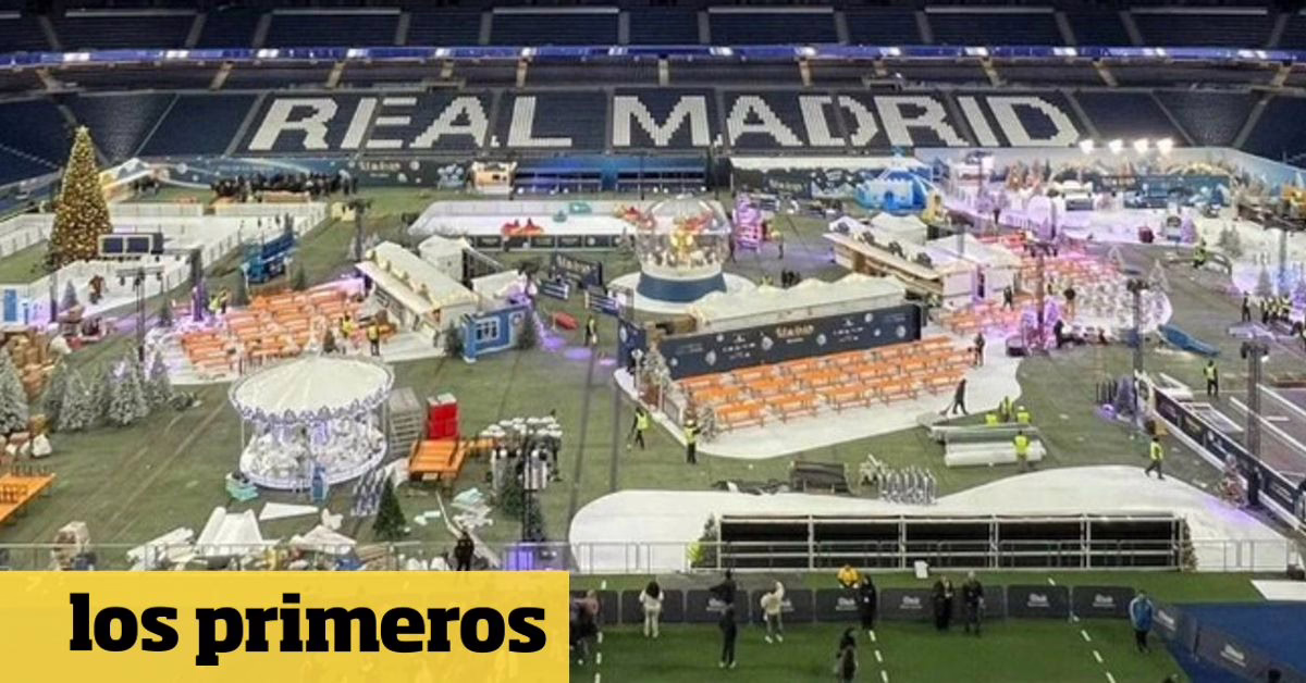 El Real Madrid renovó el Santiago Bernabéu para las festividades de Navidad y Año Nuevo.