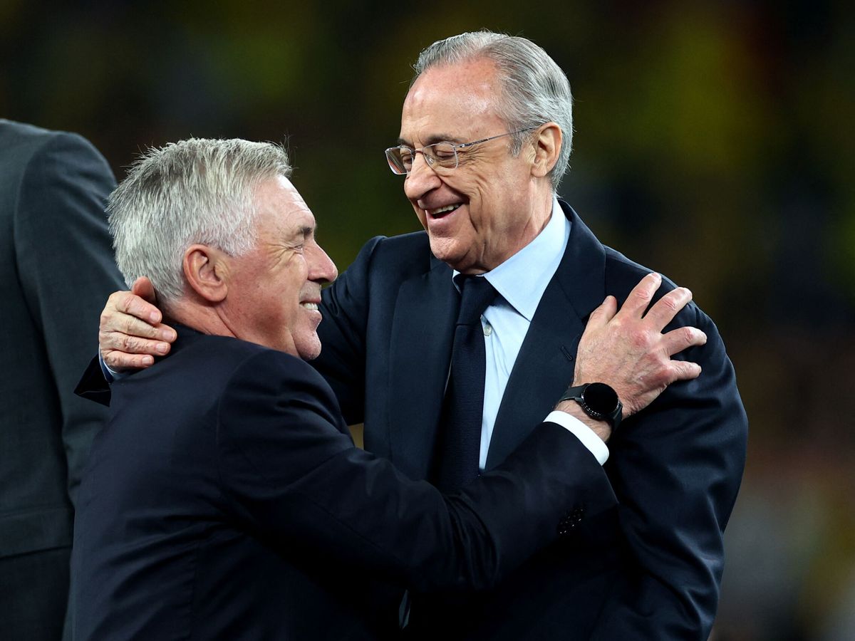 Foto: real-madrid-carlo-ancelotti-brasil-rodrigues-florentino-perez-xabi-alonso