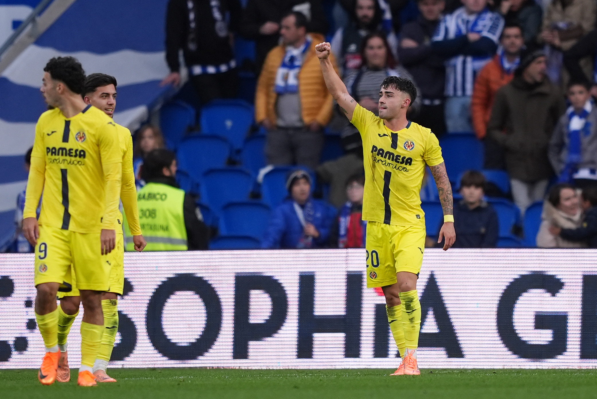 Moleiro marca ante la Real Sociedad.