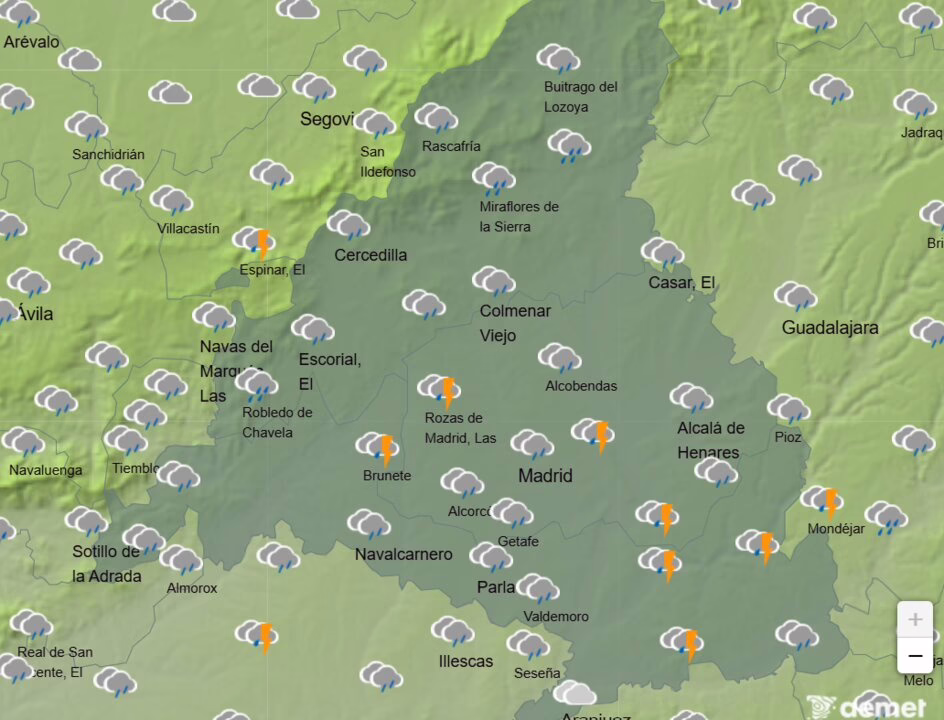 Lluvias ligeras con temperaturas que alcanzan los 10 grados.