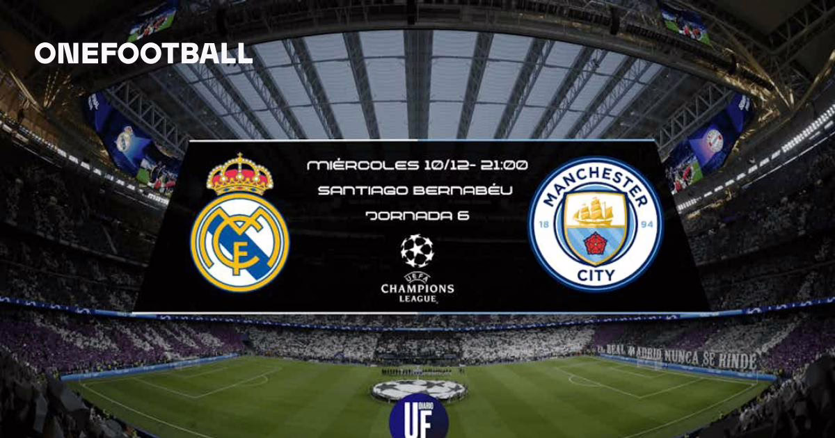 Real Madrid frente a Manchester City: Duelo europeo en el Bernabéu.