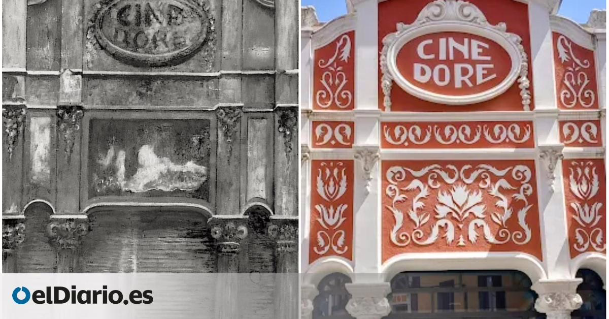Celebrando 113 años del Cine Doré, el 'templo del cine' que los cinéfilos de Madrid aún adoran y que sigue en pie con proyecciones gratuitas en medio de su renovación.