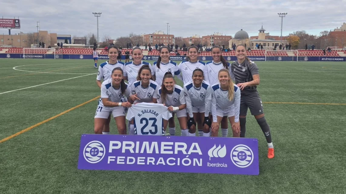 El equipo femenino B del CD Tenerife derrota al Atlético de Madrid B fuera de casa.