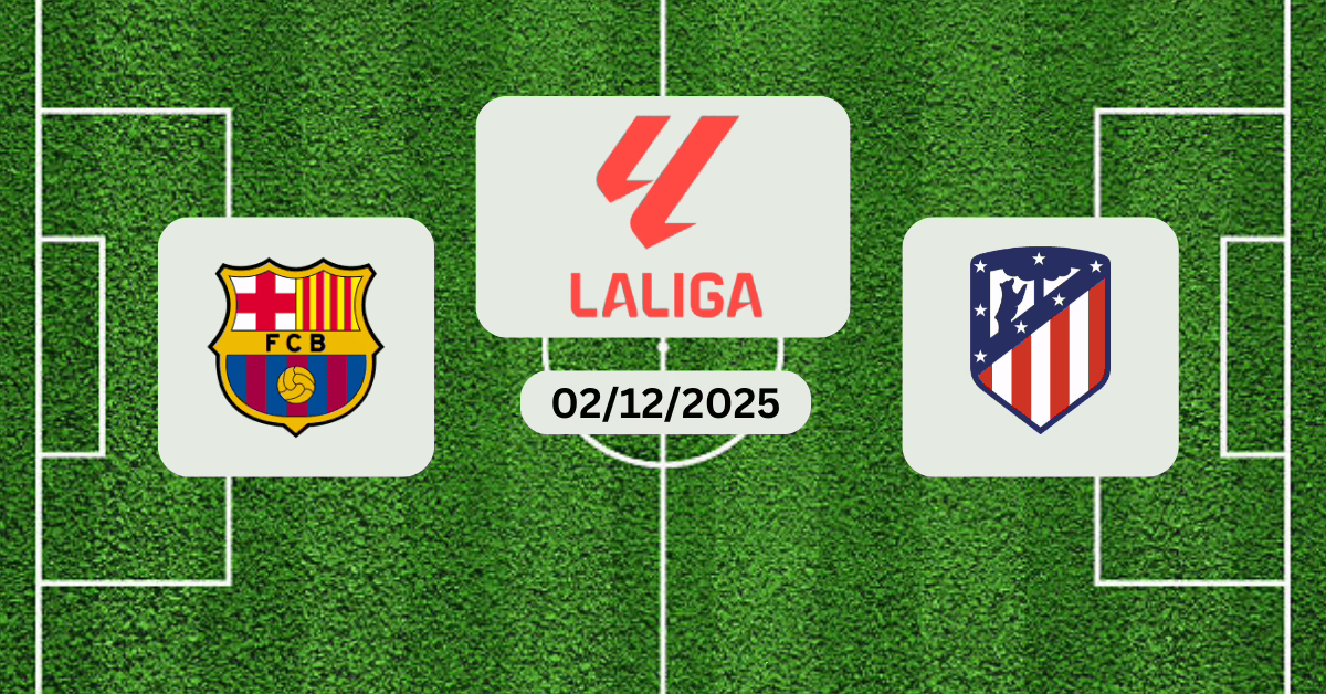 Predicción del partido Barcelona contra Atlético de Madrid 02/12/25 en La Liga