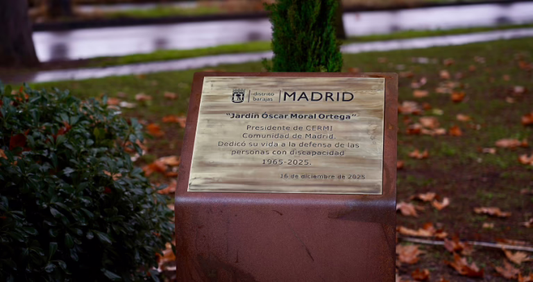 Madrid rinde homenaje a Óscar Moral con unos jardines.