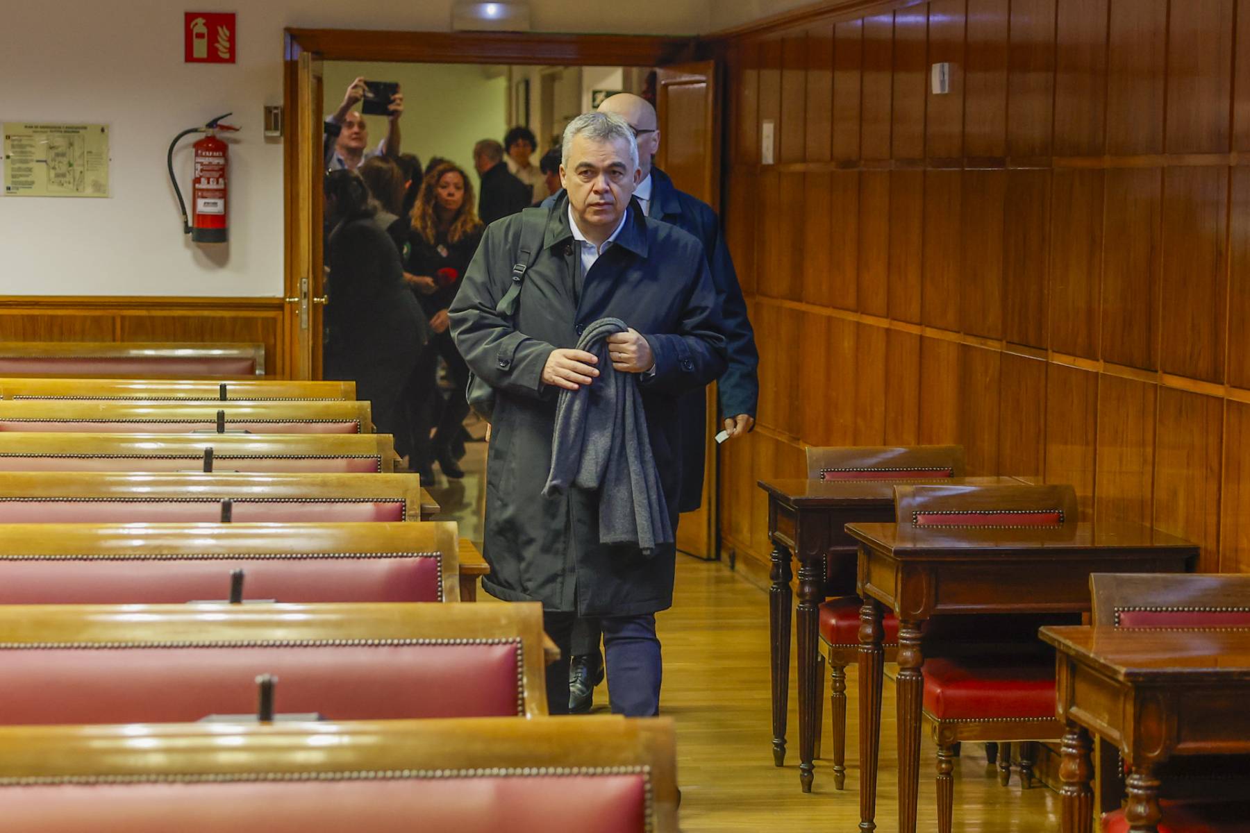 Santos Cerdán durante una declaración. (Foto: Gtres)