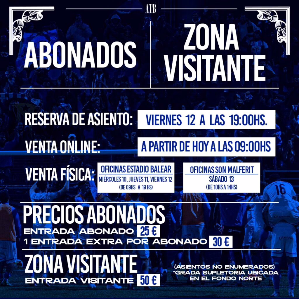 Inicia la venta de boletos para el enfrentamiento de copa entre Atlético de Madrid y Atlético Baleares.