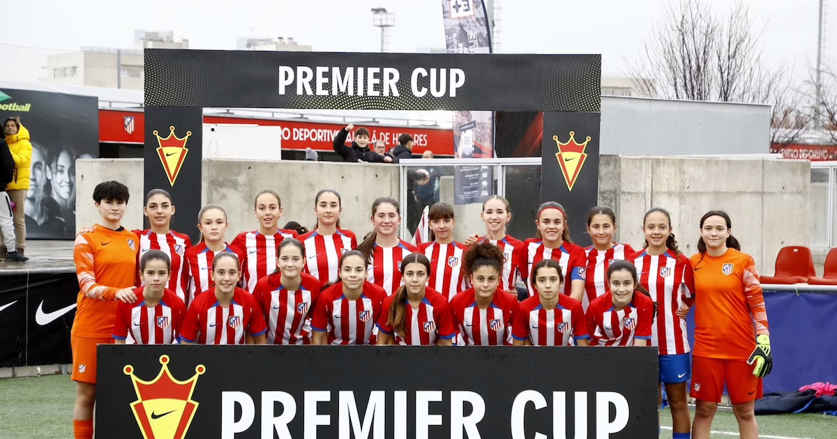 El Atlético de Madrid se lleva la cuarta Nike Premier Cup de fútbol femenino Sub-14.