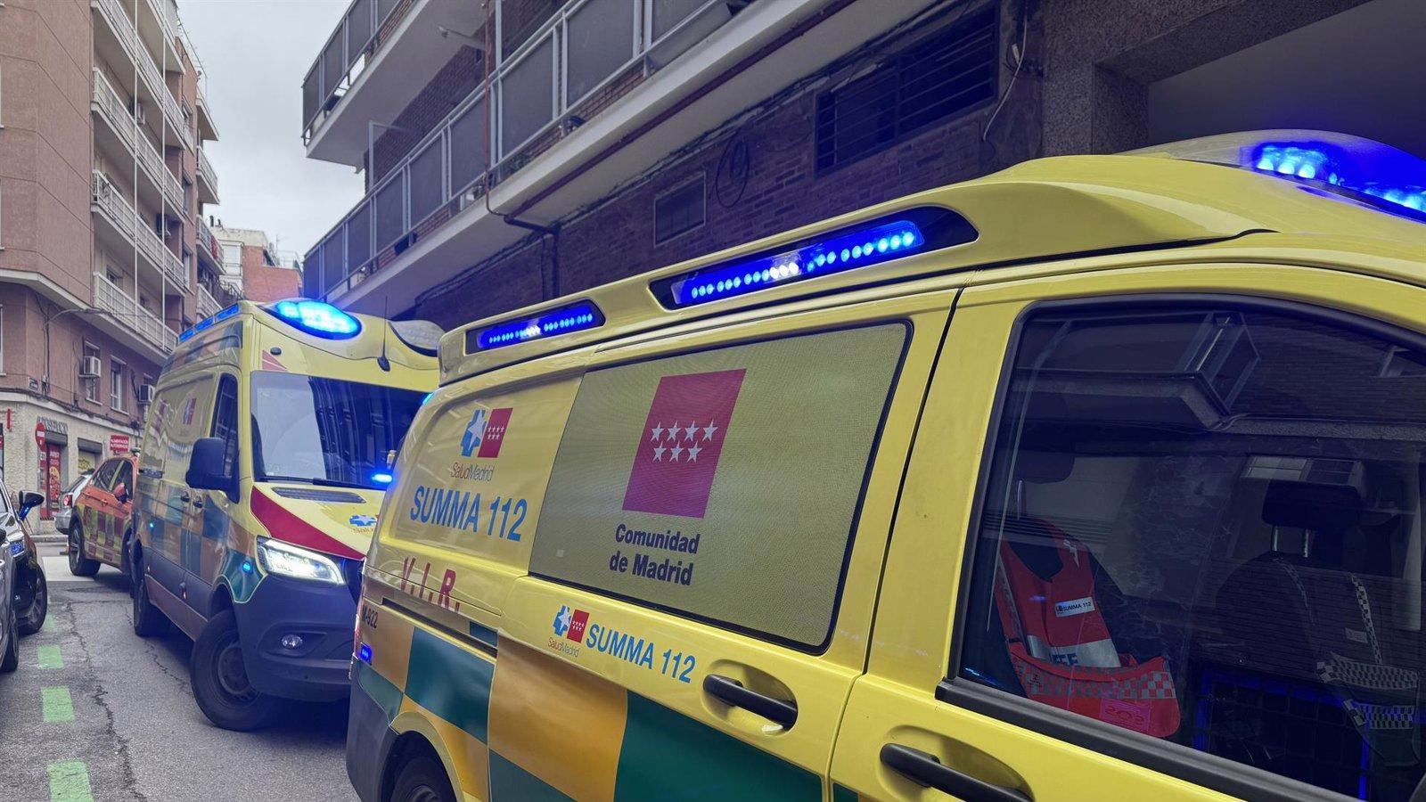 Motociclista de 50 años gravemente herido en un accidente en Madrid.